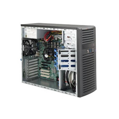 Supermicro SuperChassis 900W Mid-Tower Server Chassis (Black) CSE-732D4-903B